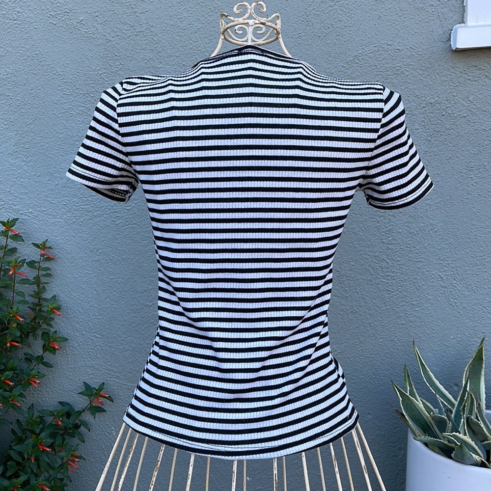 Free People Striped Ribbed Top - Picture 4 of 4